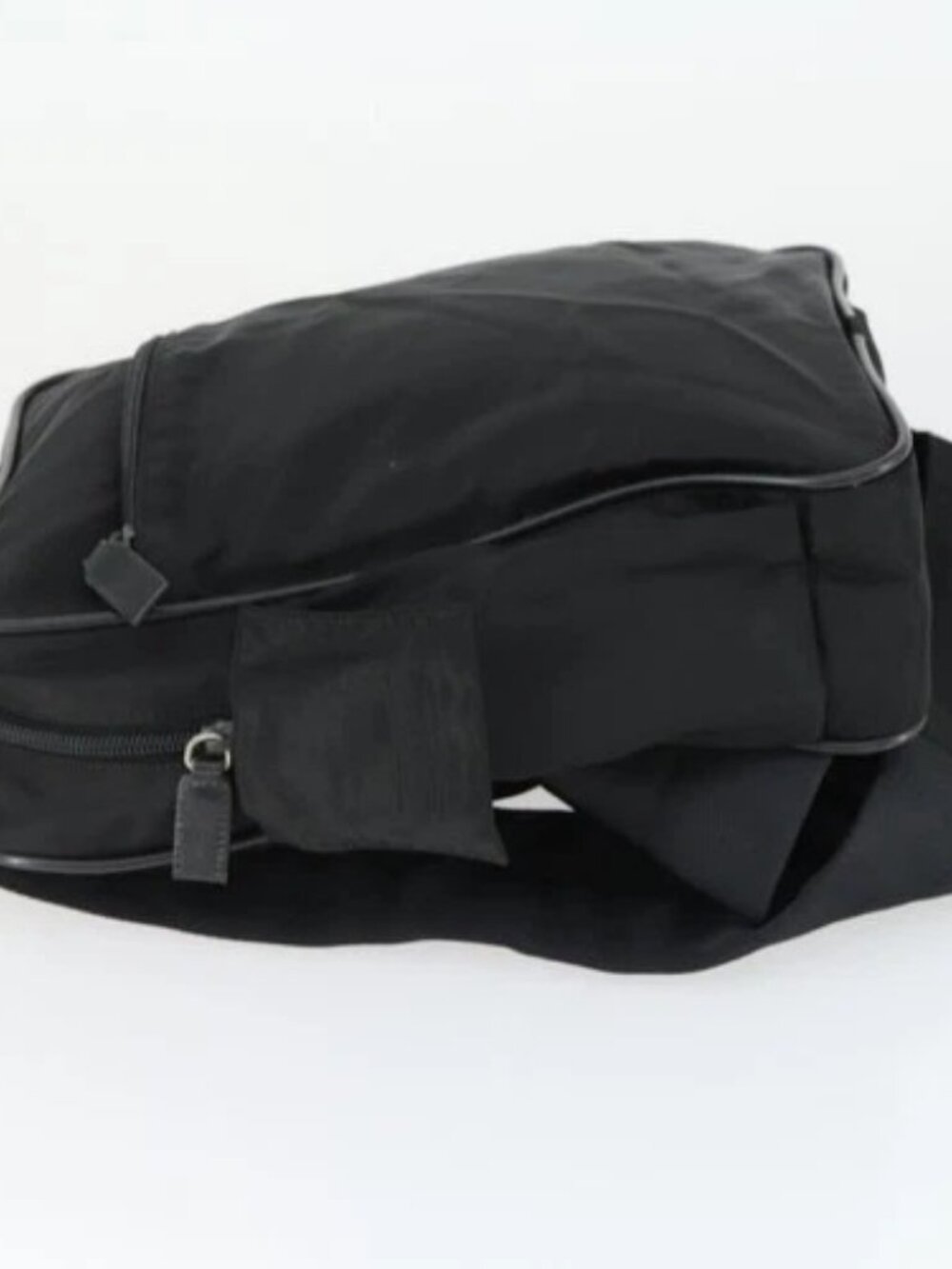 PRADA Shoulder Bag Nylon Black Silver Auth - Picture 4 of 16